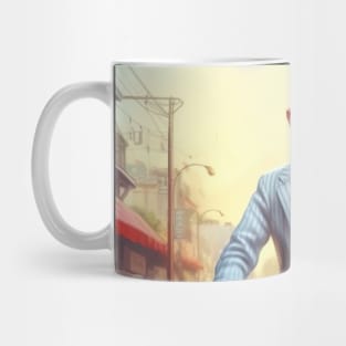 pee wee herman on bike Mug